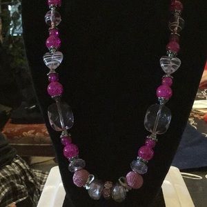 Homemade Breast Cancer Necklace